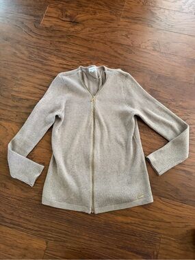 Women’s Calvin Klein Zipper Ribbed Sweater